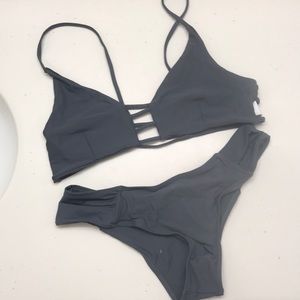 Grey caged bikini